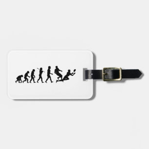 Rugby Evolution Fun Sports Luggage Tag