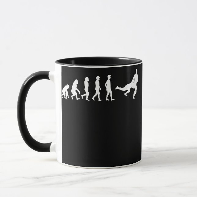 Rugby Evolution Player Coach Rugby Lover  Mug (Left)