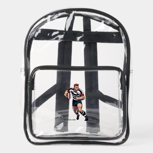 Rugby Fan's Stadium Backpack (Front)