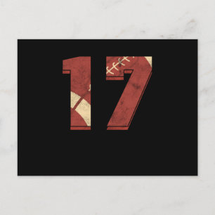 Rugby Football 17 th Birthday Sports Gift Postcard