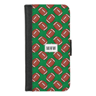 Rugby / Football custom monogram phone wallets