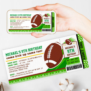 Football Ticket Invitation, NFL Ticket Invite, Philadelphia Eagles Themed  Ticket Invite, Sports Ticket …