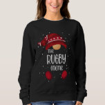 Rugby Gnome Matching Family Pajamas Christmas Sweatshirt<br><div class="desc">Rugby Gnome Matching Family Pajamas Christmas</div>