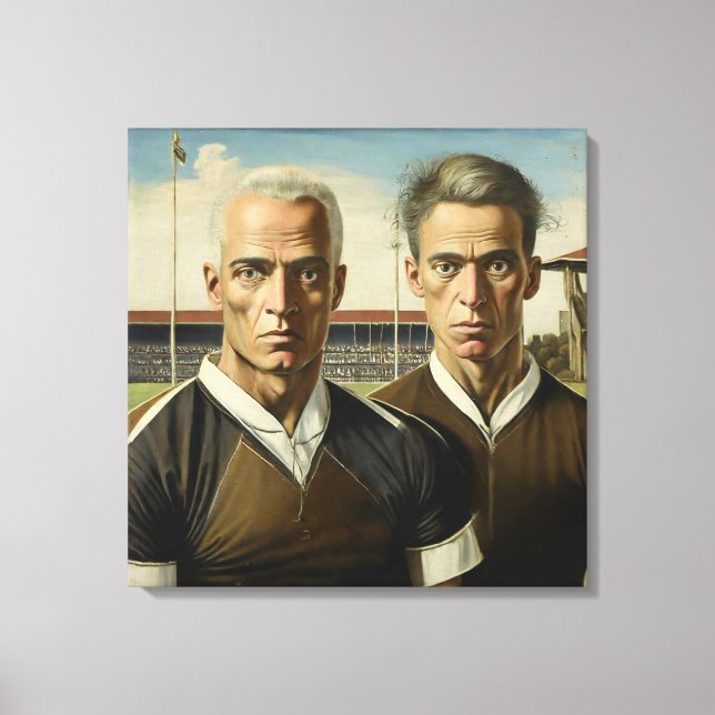 Rugby Gothic - Stretched Canvas Print (Front)