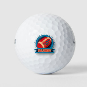 Rugby is My Favorite Sport, American Football Logo Golf Balls