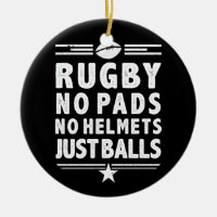 Rugby Just Balls Funny No Pads No Helmets