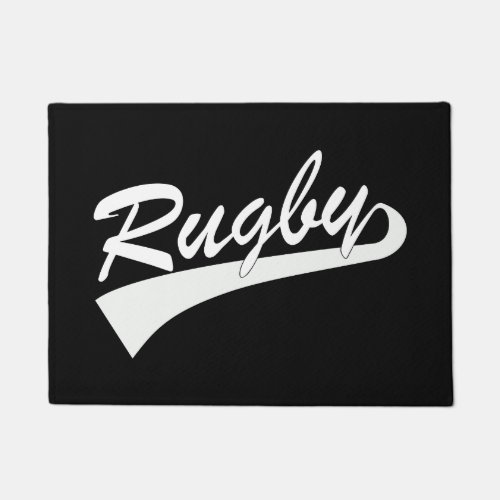 Rugby Lettering Doormat