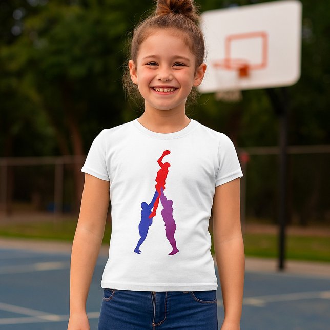 Rugby Lineout Girls T-Shirt (Creator Uploaded)