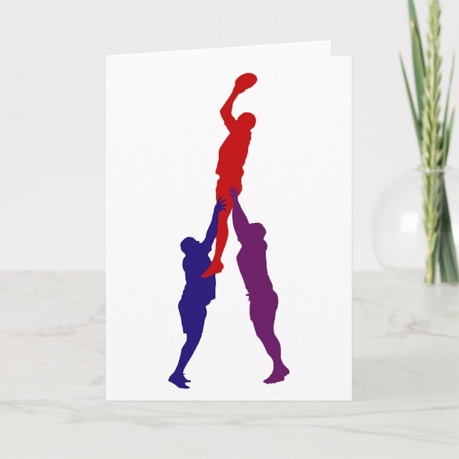 Rugby Lineout Greeting Cards (Creator Uploaded)