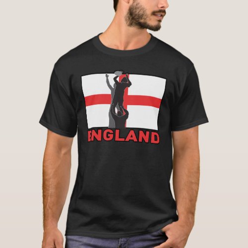 Rugby lineout throw ball england flag T_Shirt