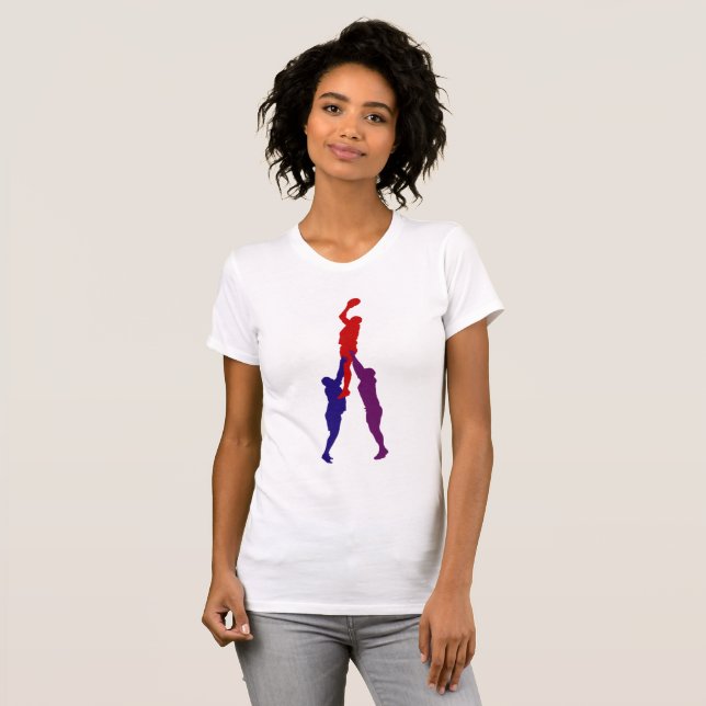 Rugby Lineout Womens T-Shirt (Front Full)