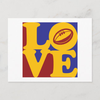 Rugby Love Postcard