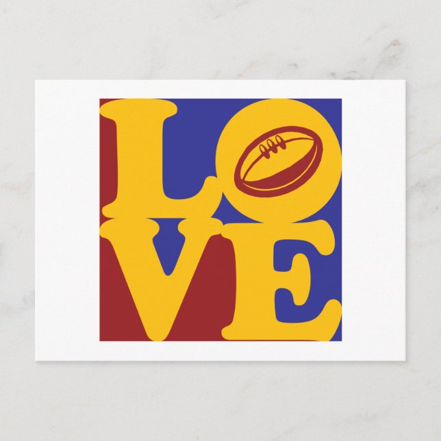 Rugby Love Postcard (Front)