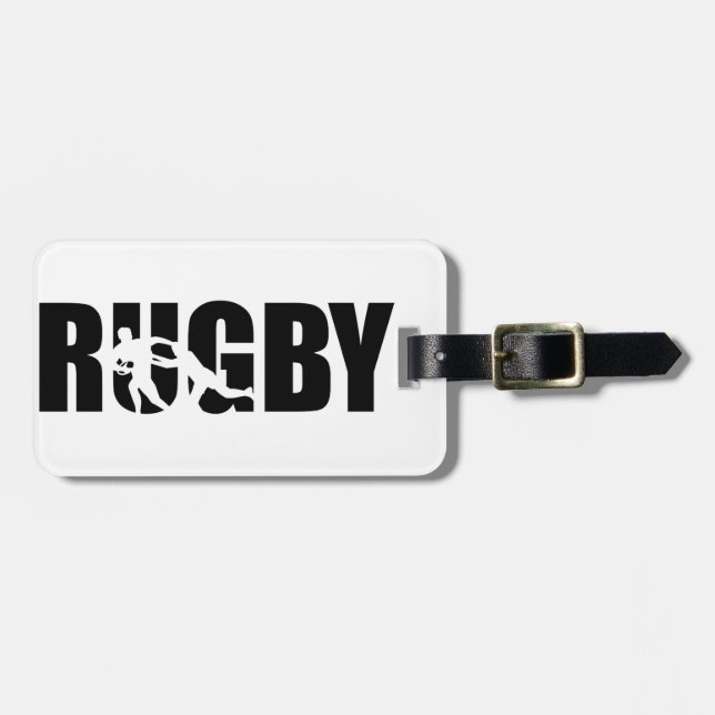 Rugby Luggage Tag (Front Horizontal)