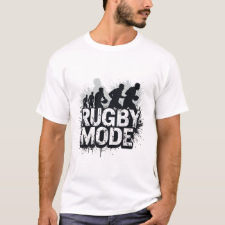 Rugby Mode – Action Silhouette Sports T-Shirt