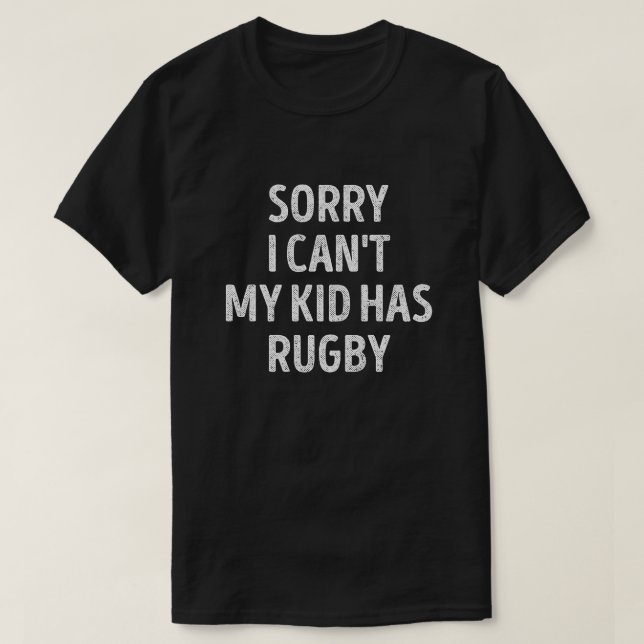 Rugby Mom Dad Funny Rugby Parent T-Shirt (Design Front)