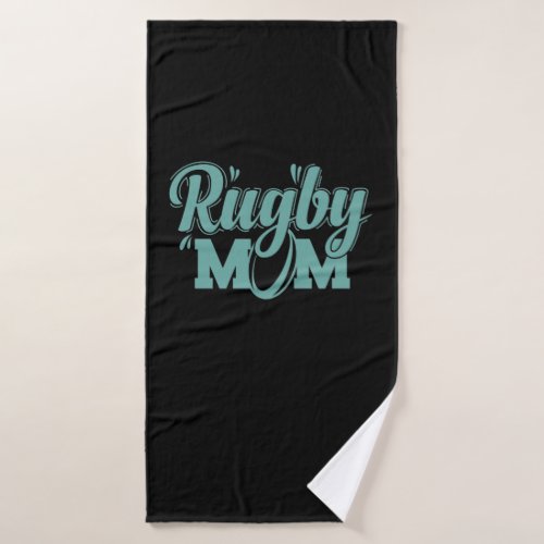 Rugby Mom Football Sport Spieler Fans Bath Towel