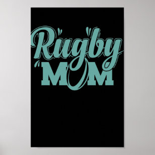 Rugby Mom Football Sport Spieler Fans Poster