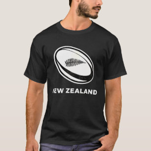 Rugby New Zealand  NZ Rugby Ball T-Shirt