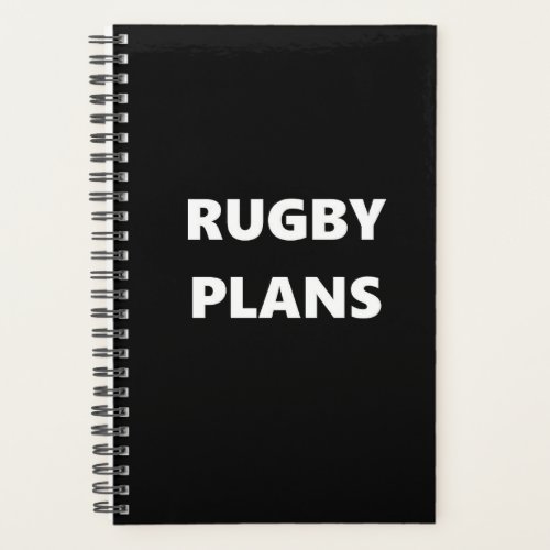 Rugby Planner Sports Theme Rugby Plans