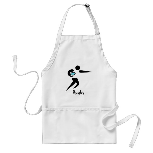 Rugby Player and Ball Scrum Apron