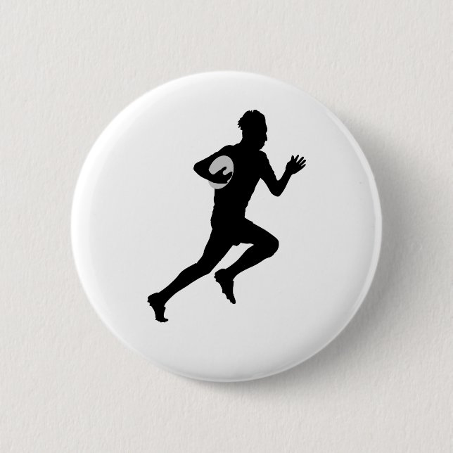 Rugby Player Button (Front)