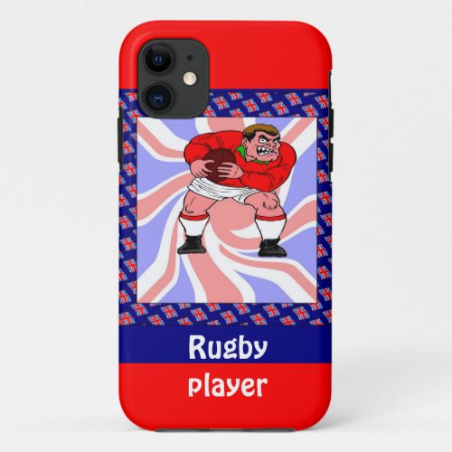 Rugby player iPhone 11 case