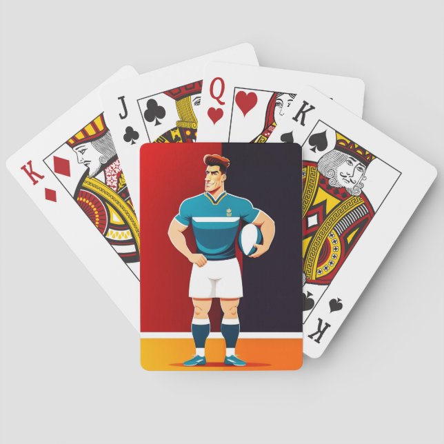 Rugby Player - Playing Cards (Back)