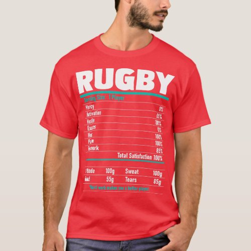 Rugby Player  Rugby Coach Sports Lover ournament F T_Shirt