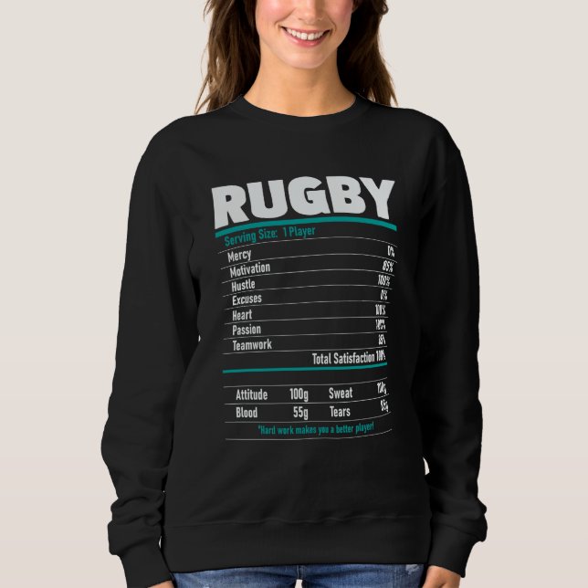 Rugby Player  Rugby Coach Sports  Tournament Flank Sweatshirt (Front)