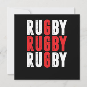 Rugby Player Rugby Team Rugby Football Gift Invitation