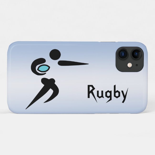 Rugby Player Scrum Ball iPhone 11 Case