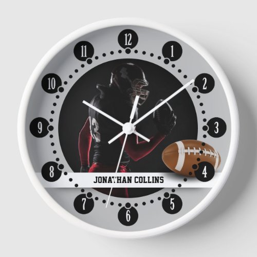 Rugby Player  Sports Gifts Clock