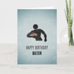 Rugby Player - Sports Themed Masculine Birthday Card