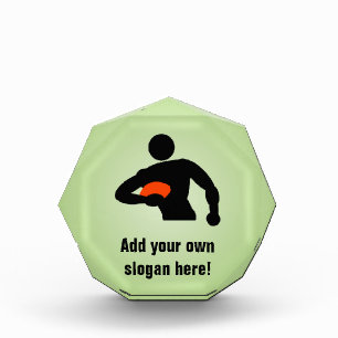 Rugby Player - Sportsman Theme with Your Own Text Award