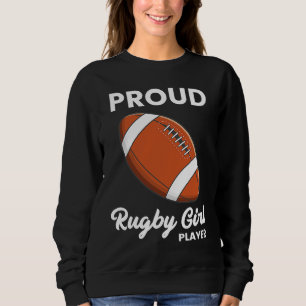 Rugby Player Typography  Coach Sports  Graphic Sweatshirt
