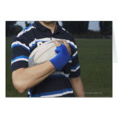 Rugby player with ball (Front Horizontal)
