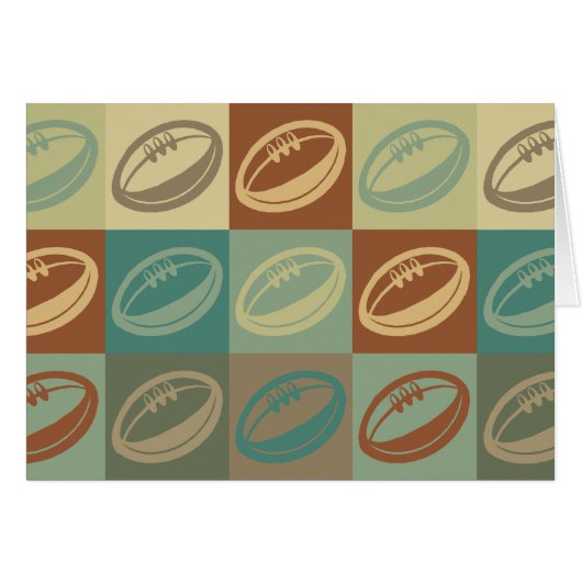 Rugby Pop Art Cards (Front Horizontal)