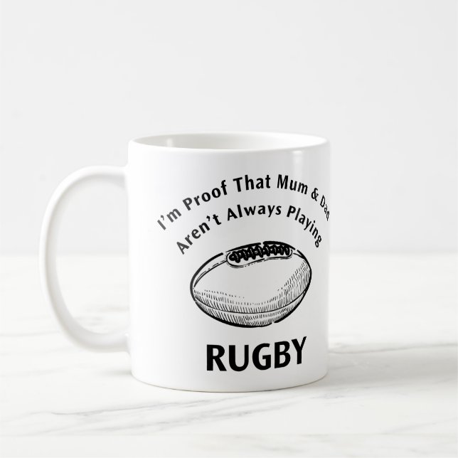 Rugby Proof Mug (Left)
