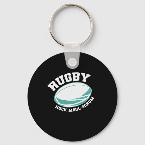 Rugby Ruck Maul Scrum Football Sport Keychain