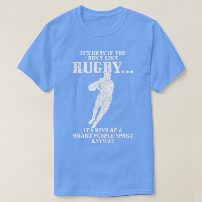 Rugby Smart People Sport Funny Rugby Player   1  T-Shirt (Design Front)