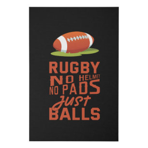 Rugby Sport Gift Faux Canvas Print