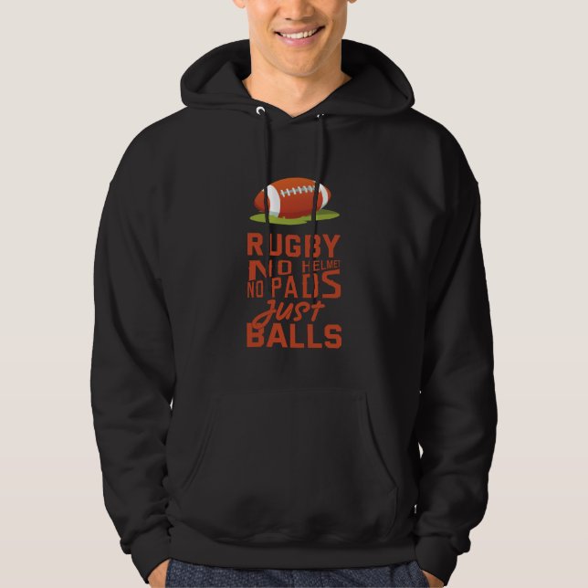Rugby Sport Gift Hoodie (Front)