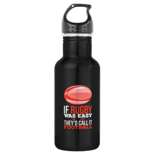 Rugby Sport Gift Stainless Steel Water Bottle