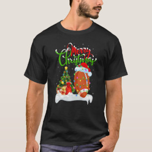 Rugby Sports  Xmas Decorations Santa Rugby Christm T-Shirt