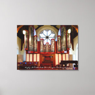 Rugby Street Methodist pipe organ Canvas Print