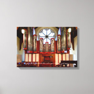 Rugby Street Methodist pipe organ Canvas Print