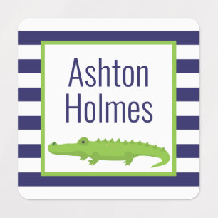 Rugby Stripes Alligator Clothing Labels