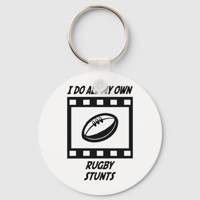 Rugby Stunts Keychain (Front)