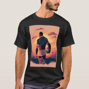 Rugby Team Captain Pop Rugby Player  2 T-Shirt